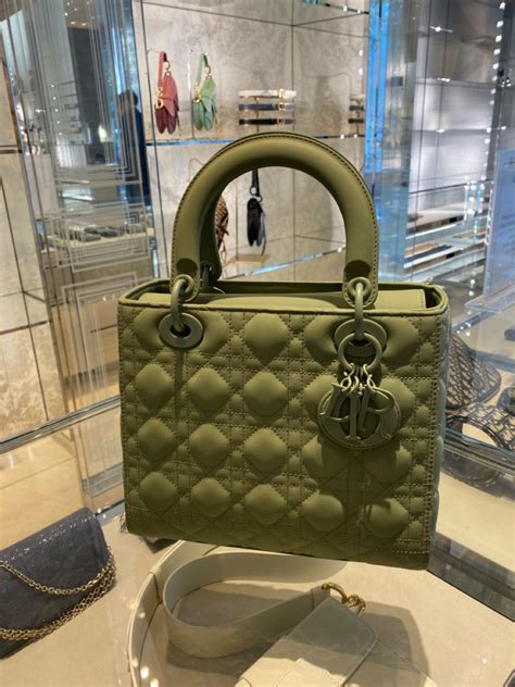 green dior purse|green lady dior bag.